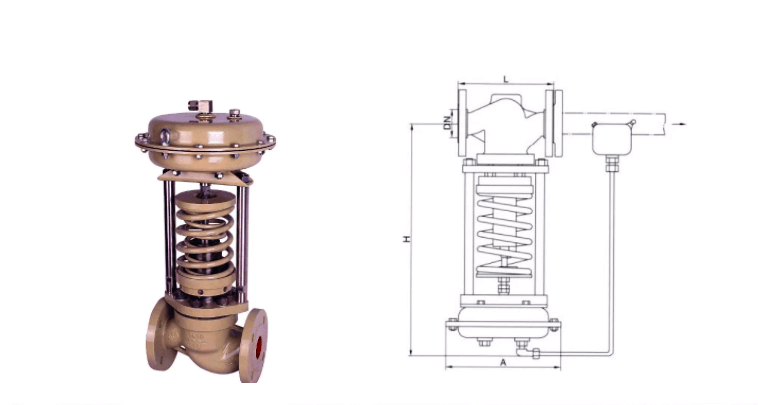 ZZYP自力式蒸汽壓力調節閥尺寸